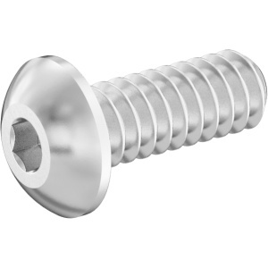 Left-Hand Hex-Drive，A2 Rounded-Head Screw 6-32 Thread size, 3/8