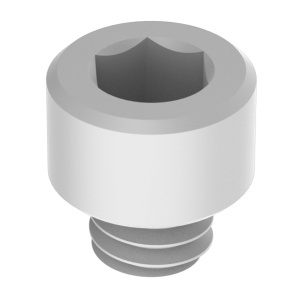 Nylon Socket Head Screws 8-32 Thread Size, 1/8
