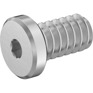 Super-Corrosion-Resistant A4 Low-Profile Socket Head Screw , 6-32 Thread Size, 1/4