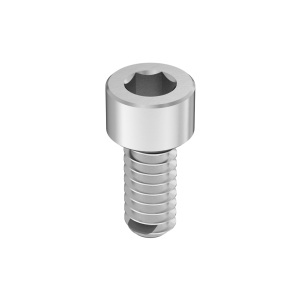 Fluoroelastomer O-Ring A2 Vibration-Resistant Sealing Socket Head Screw, 4-40 Thread size, 3/16